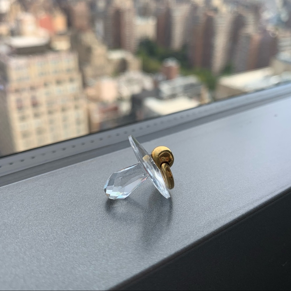 Swarovski crystal pacifier